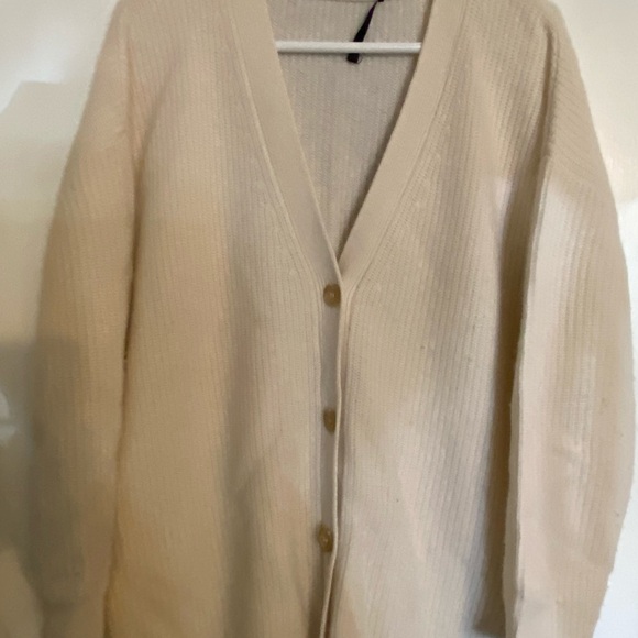 Cream Button-Up Cardigan - Picture 1 of 3